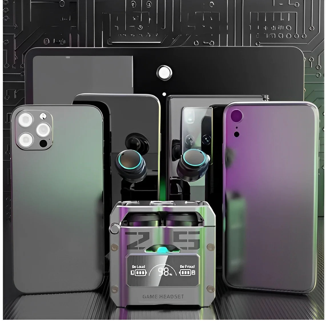 M25 TWS Bluetooth Earbuds with Touch Control & CVC8.0 Noise Reduction