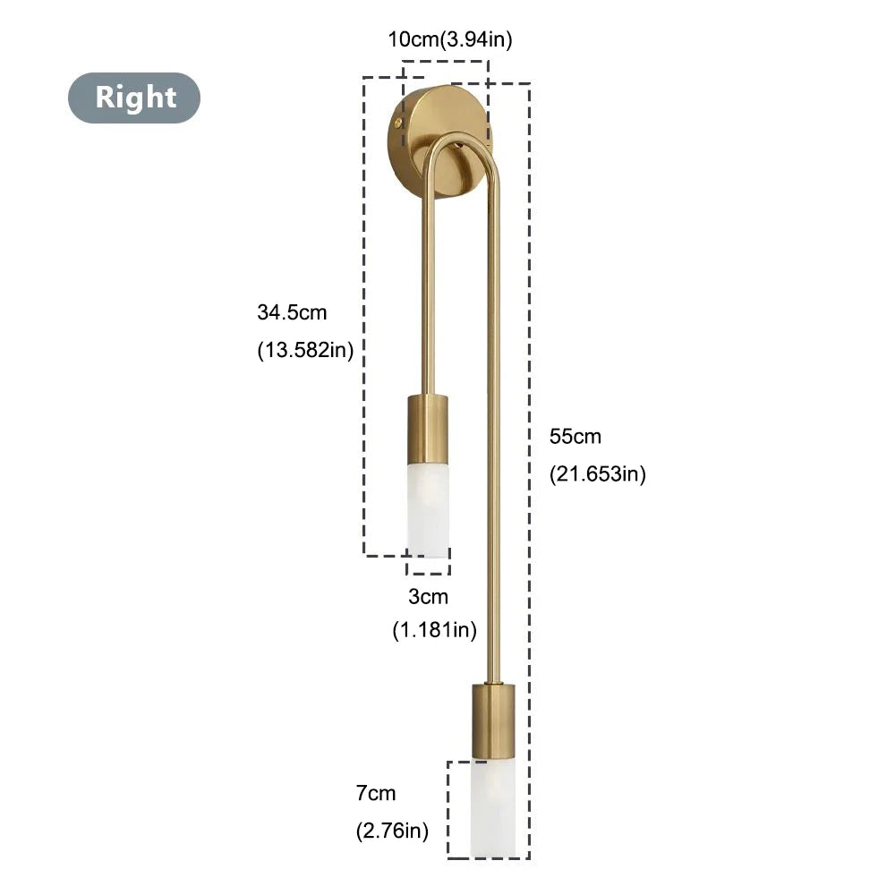 Nordic Luxury LED Wall Lamp for Living Room, Bedroom & Hallways