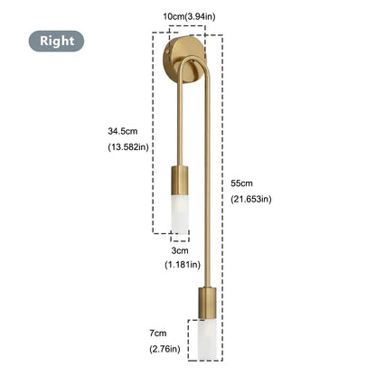 Nordic Luxury LED Wall Lamp for Living Room, Bedroom & Hallways